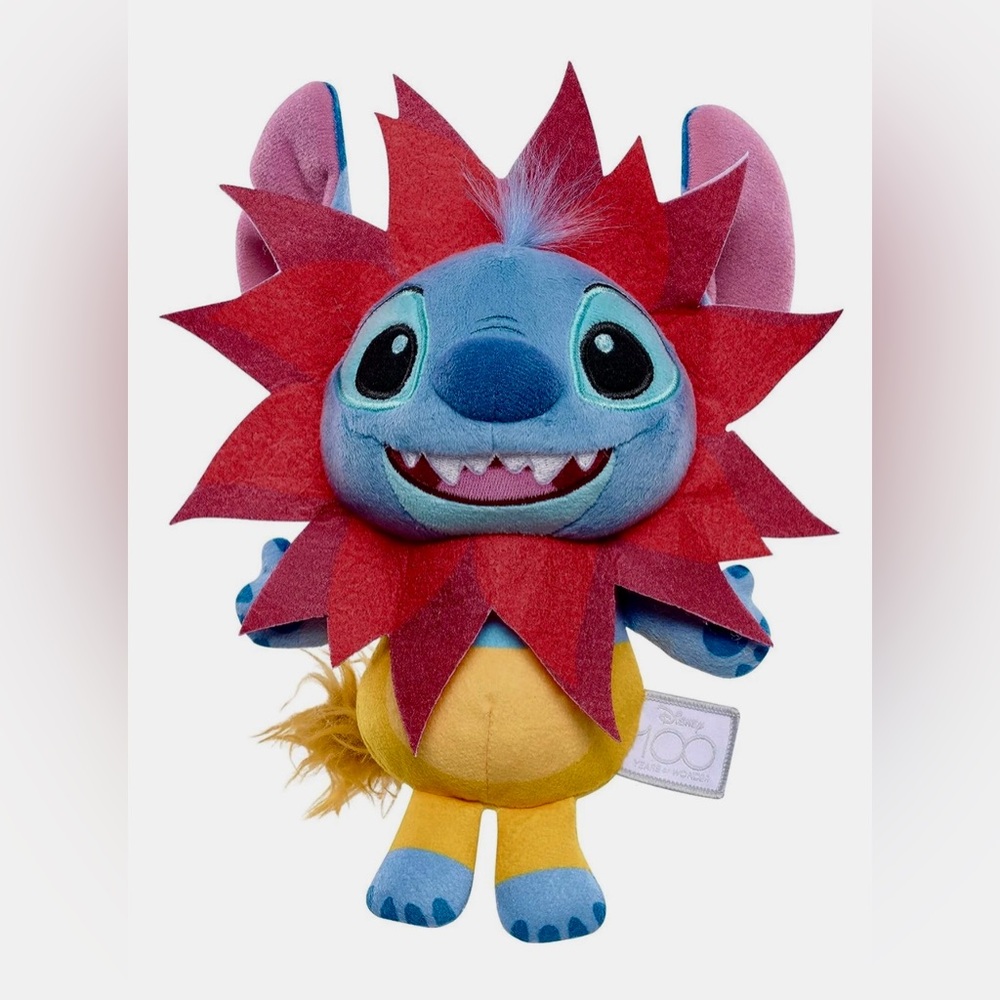 Disney Stitch as Simba Plush 100 Years of Wonder Lilo & Stitch New 8”